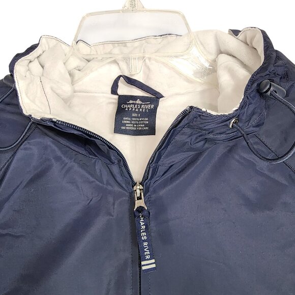 CHARLES RIVER-Jacket-SMALL-MEN/WOMEN- Wind/Rain-BLUE-Hooded--NWT- Unisex - Picture 6 of 16